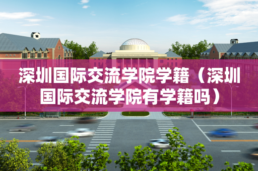 深圳国际交流学院学籍（深圳国际交流学院有学籍吗）