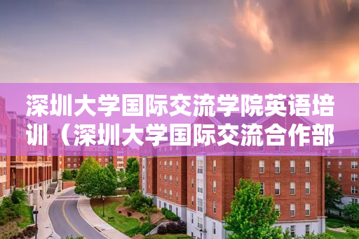 深圳大学国际交流学院英语培训（深圳大学国际交流合作部）