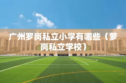 广州罗岗私立小学有哪些（萝岗私立学校）