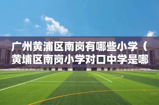 广州黄浦区南岗有哪些小学（黄埔区南岗小学对口中学是哪）