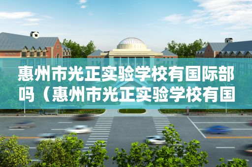 惠州市光正实验学校有国际部吗（惠州市光正实验学校有国际部吗）