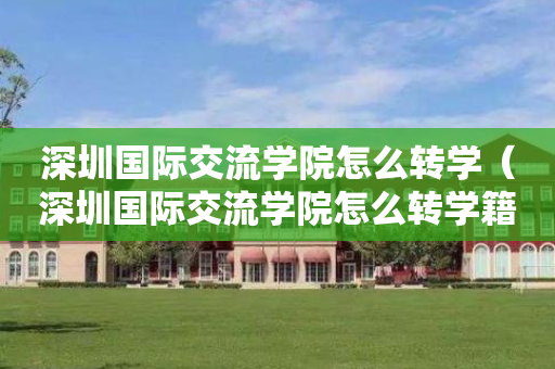 深圳国际交流学院怎么转学（深圳国际交流学院怎么转学籍）