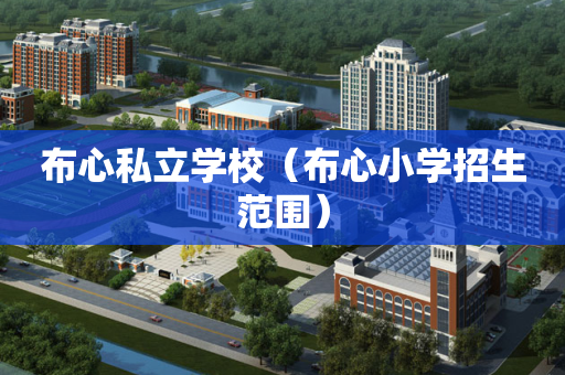 布心私立学校（布心小学招生范围）
