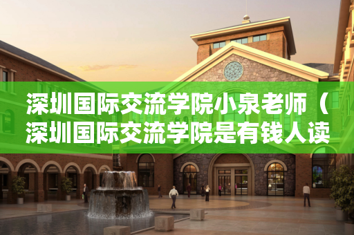 深圳国际交流学院小泉老师（深圳国际交流学院是有钱人读的吗）