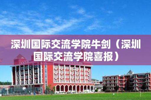 深圳国际交流学院牛剑（深圳国际交流学院喜报）
