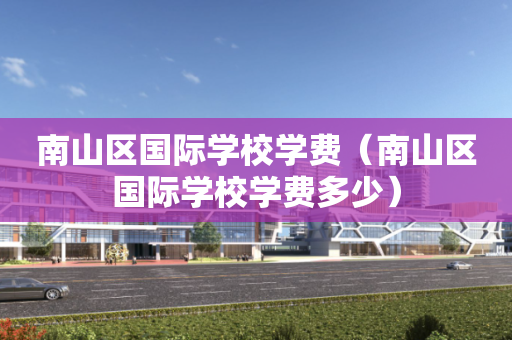 南山区国际学校学费（南山区国际学校学费多少）
