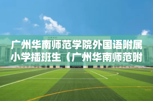 广州华南师范学院外国语附属小学插班生（广州华南师范附属外国语学校收费）