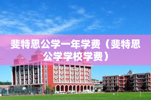 斐特思公学一年学费（斐特思公学学校学费）