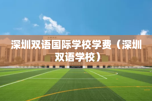 深圳双语国际学校学费（深圳 双语学校）