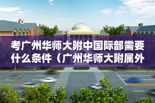 考广州华师大附中国际部需要什么条件（广州华师大附属外国语实验学校）