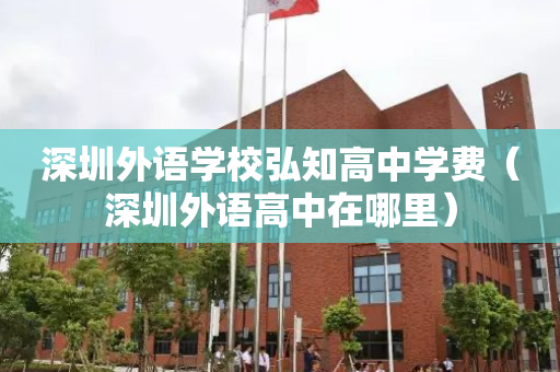 深圳外语学校弘知高中学费（深圳外语高中在哪里）