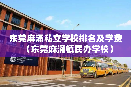 东莞麻涌私立学校排名及学费（东莞麻涌镇民办学校）