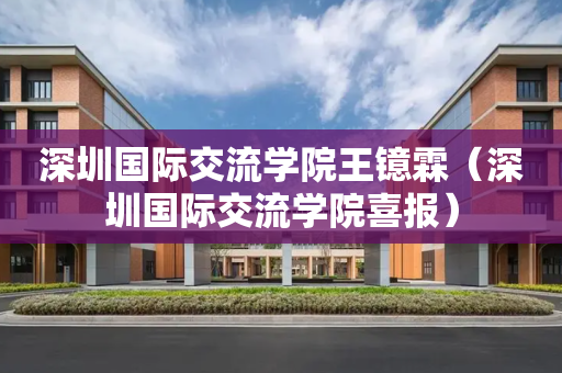 深圳国际交流学院王镱霖（深圳国际交流学院喜报）