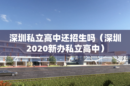 深圳私立高中还招生吗（深圳2020新办私立高中）