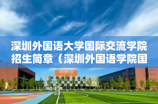 深圳外国语大学国际交流学院招生简章（深圳外国语学院国际部）