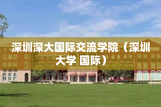 深圳深大国际交流学院（深圳大学 国际）