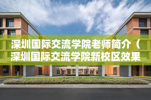 深圳国际交流学院老师简介（深圳国际交流学院新校区效果图）