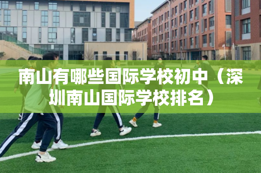 南山有哪些国际学校初中（深圳南山国际学校排名）