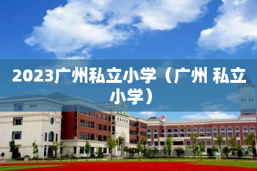 2023广州私立小学（广州 私立 小学）