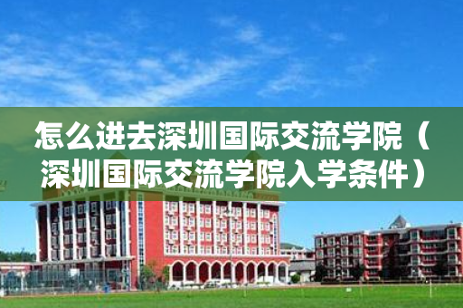 怎么进去深圳国际交流学院（深圳国际交流学院入学条件）