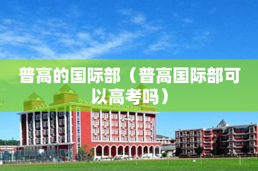 普高的国际部（普高国际部可以高考吗）