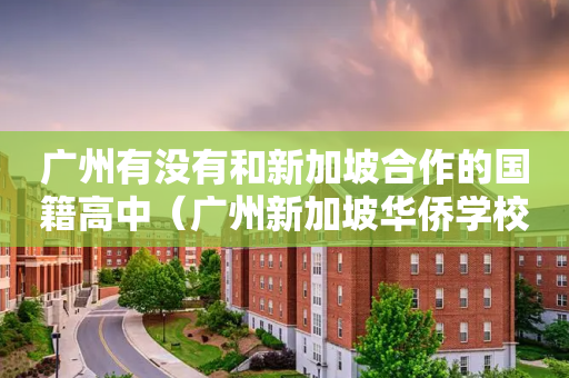 广州有没有和新加坡合作的国籍高中（广州新加坡华侨学校）