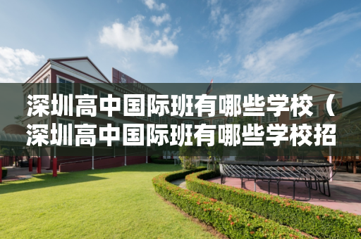 深圳高中国际班有哪些学校（深圳高中国际班有哪些学校招生）