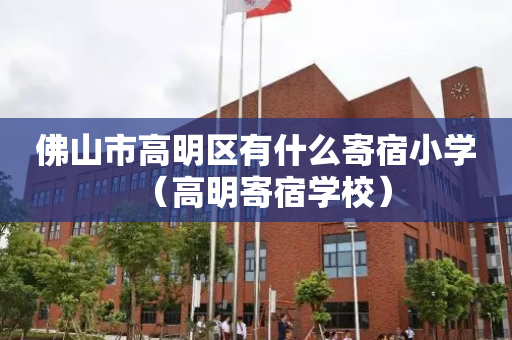 佛山市高明区有什么寄宿小学（高明寄宿学校）