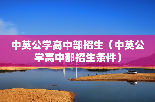 中英公学高中部招生（中英公学高中部招生条件）