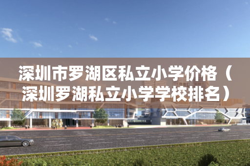 深圳市罗湖区私立小学价格（深圳罗湖私立小学学校排名）