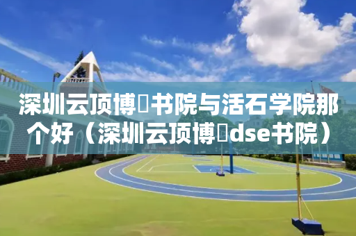 深圳云顶博朤书院与活石学院那个好（深圳云顶博朤dse书院）