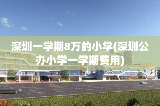 深圳一学期8万的小学(深圳公办小学一学期费用)