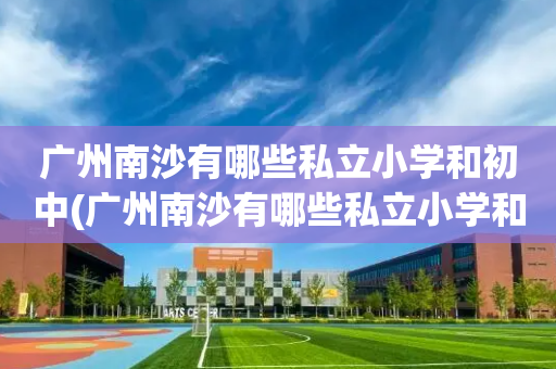 广州南沙有哪些私立小学和初中(广州南沙有哪些私立小学和初中学校)