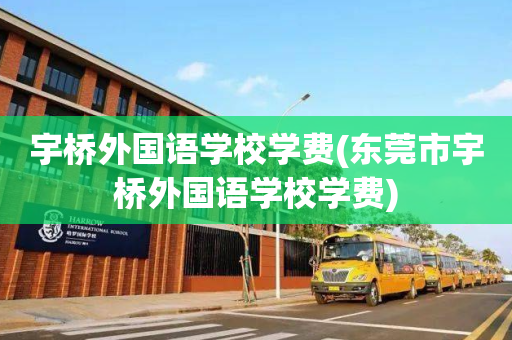 宇桥外国语学校学费(东莞市宇桥外国语学校学费)