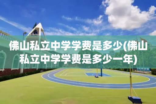 佛山私立中学学费是多少(佛山私立中学学费是多少一年)