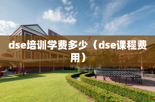 dse培训学费多少（dse课程费用）