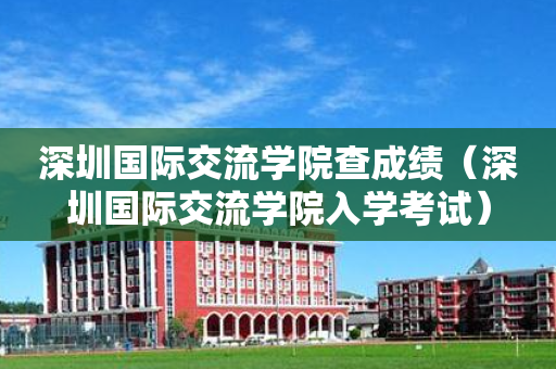 深圳国际交流学院查成绩（深圳国际交流学院入学考试）