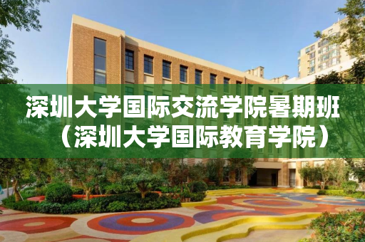 深圳大学国际交流学院暑期班（深圳大学国际教育学院）