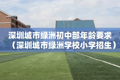 深圳城市绿洲初中部年龄要求（深圳城市绿洲学校小学招生）