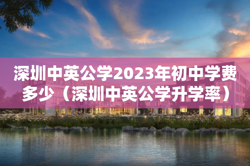 深圳中英公学2023年初中学费多少（深圳中英公学升学率）