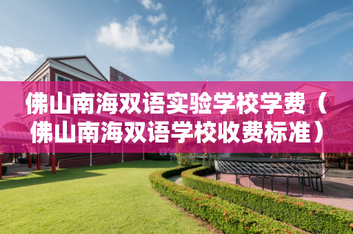 佛山南海双语实验学校学费（佛山南海双语学校收费标准）