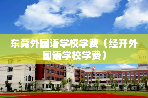 东莞外国语学校学费（经开外国语学校学费）