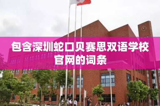 包含深圳蛇口贝赛思双语学校官网的词条