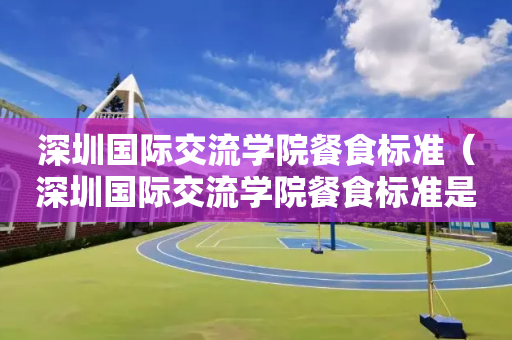 深圳国际交流学院餐食标准（深圳国际交流学院餐食标准是什么）