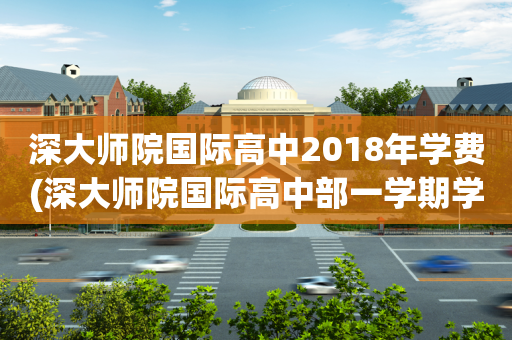 深大师院国际高中2018年学费(深大师院国际高中部一学期学费多少)