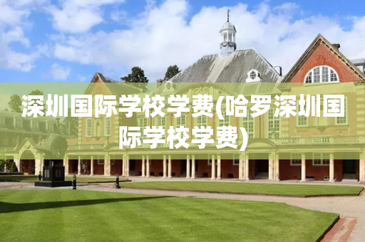 深圳国际学校学费(哈罗深圳国际学校学费)