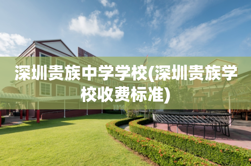 深圳贵族中学学校(深圳贵族学校收费标准)