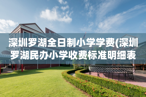 深圳罗湖全日制小学学费(深圳罗湖民办小学收费标准明细表2020)