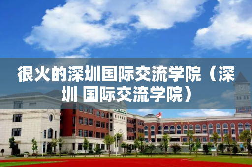 很火的深圳国际交流学院（深圳 国际交流学院）