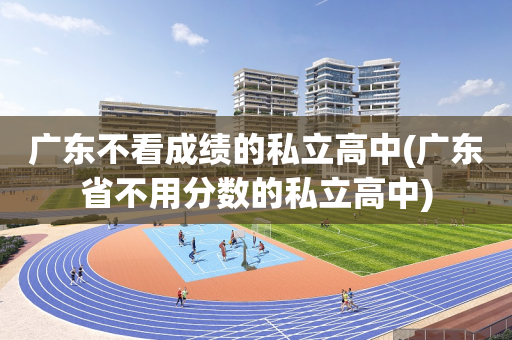 广东不看成绩的私立高中(广东省不用分数的私立高中)